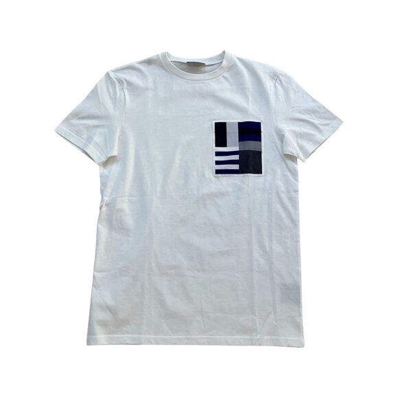 Dior mens front abstract printed pockets tee shirt size XS - Picture 1 of 5